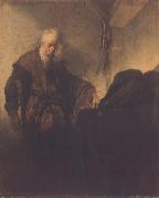 REMBRANDT Harmenszoon van Rijn St paul at his Writing-Desk (mk33) painting